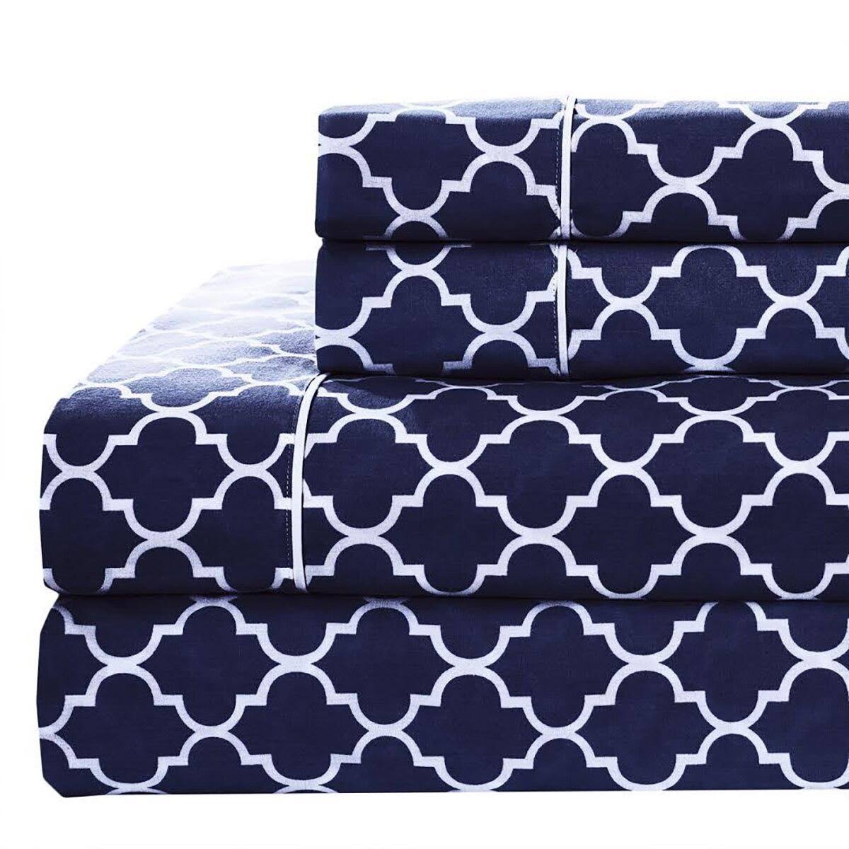 100% Cotton 340TC California King Bed Sheets C910018