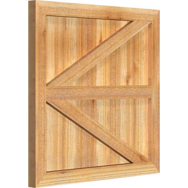 Rough Sawn Western Red Cedar Framed Board-n-Batten Shutters with Z-Bar N548233