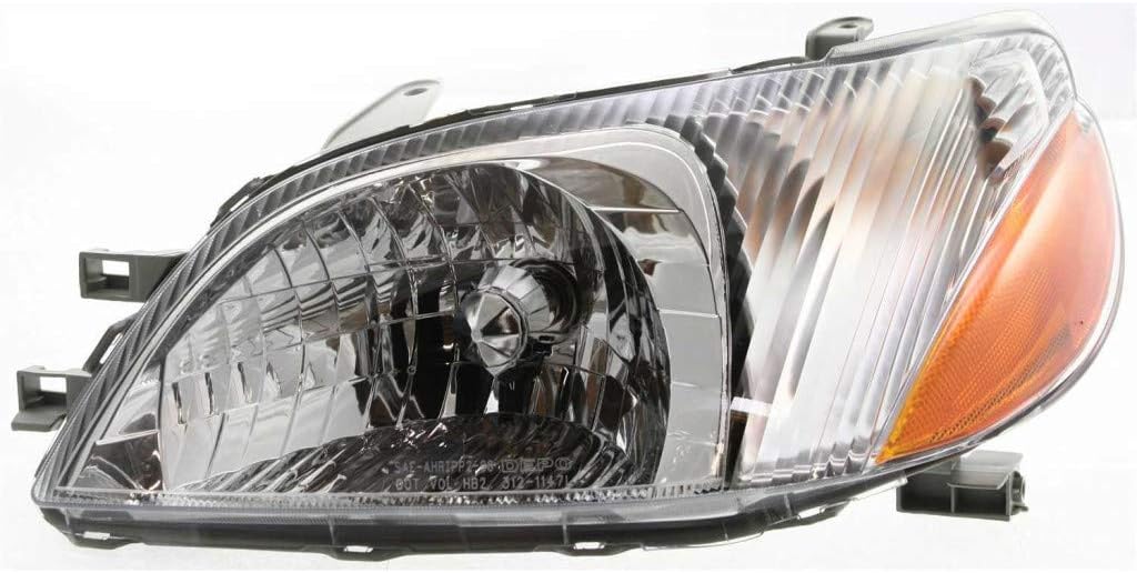 Halogen Headlight Assembly Pair for Toyota Echo 2000 2001 2002 X2501
