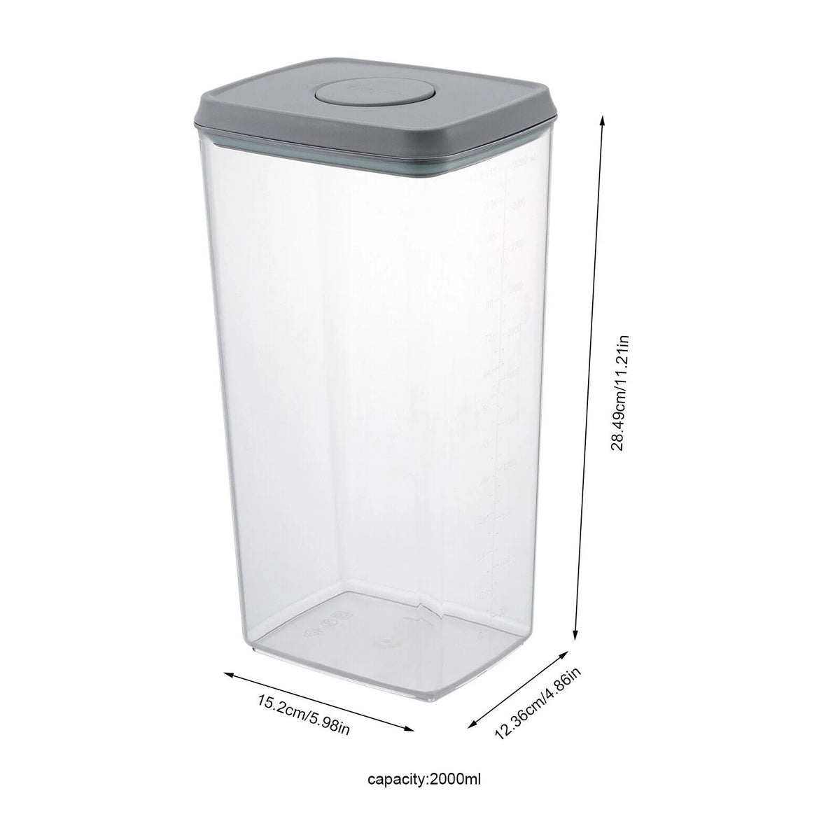 8 Piece Airtight Stackable Plastic Food Storage Containers O63873