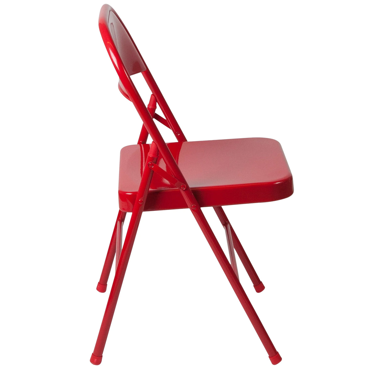Red Metal Folding Chair M422