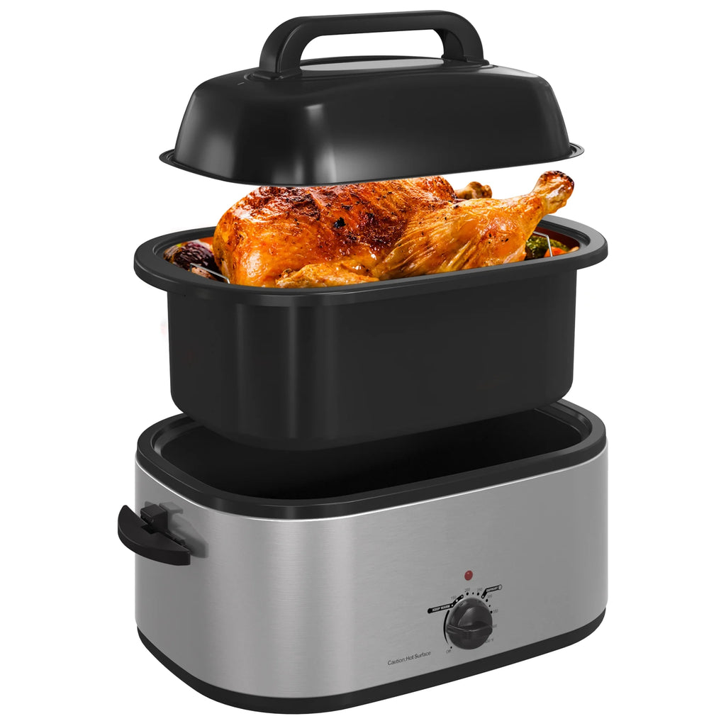 22 Quart Electric Roaster Oven with Self-Basting Lid B774963