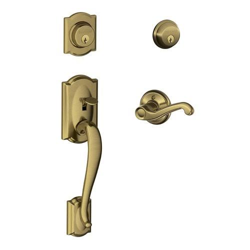 Lifetime Polished Brass Double Cylinder Handleset L82632