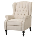 Beige Fabric Wingback Recliner B97211