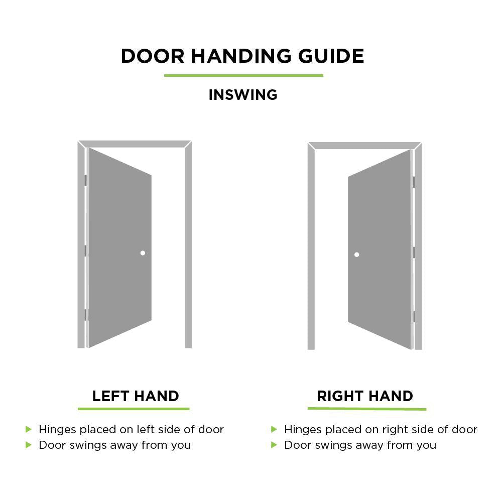 36 in. x 80 in. 3/4 Oval Left Hand Inswing Painted Smooth Fiberglass Prehung Front Exterior Door with Brickmold S4254