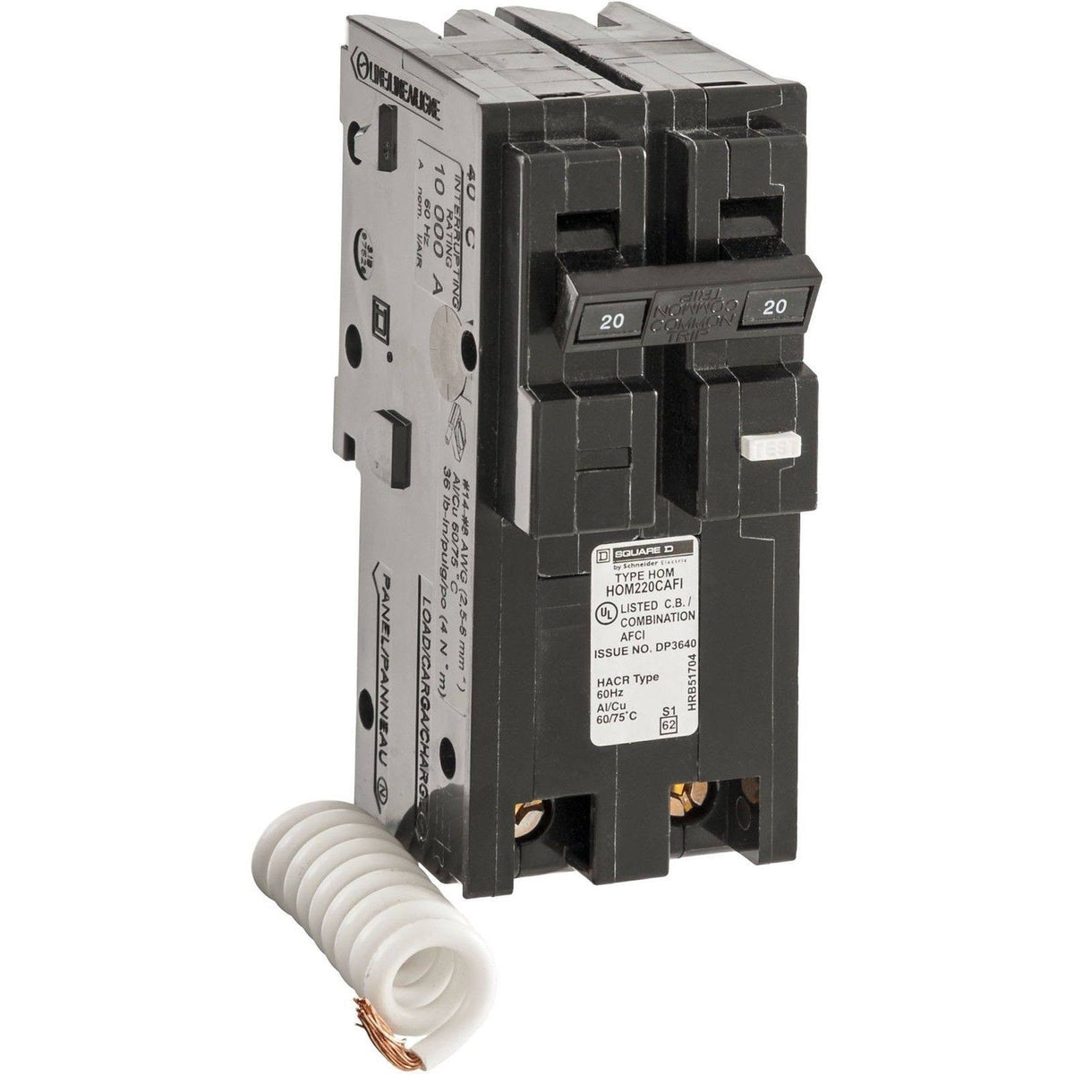 20 Amp Two-Pole CAFCI Circuit Breaker I643082