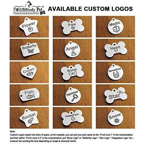 Stainless Steel Custom Deep Engraved Pet ID Tags V317164