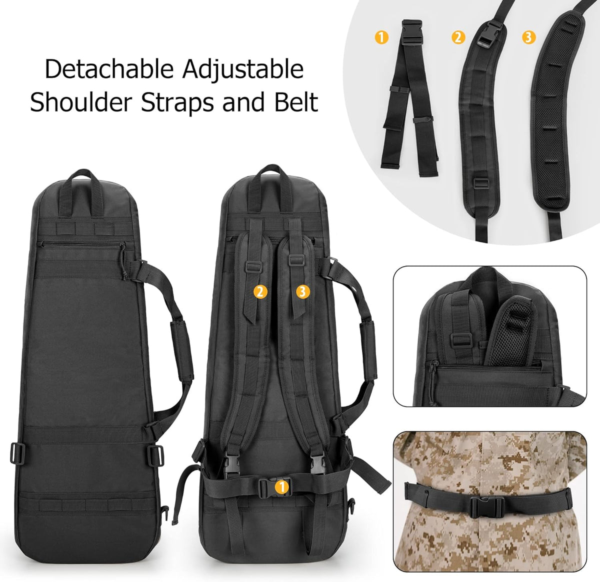 Soft Tactical Rifle Backpack W390