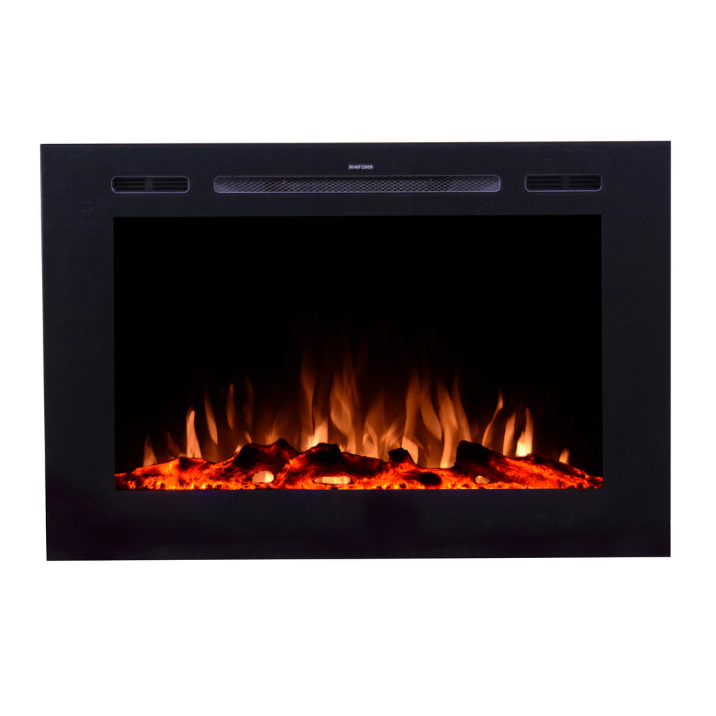 40" Wide 26.5" Tall Smart WIFI Enabled Electric Fireplace Z612