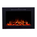 40" Wide 26.5" Tall Smart WIFI Enabled Electric Fireplace Z612