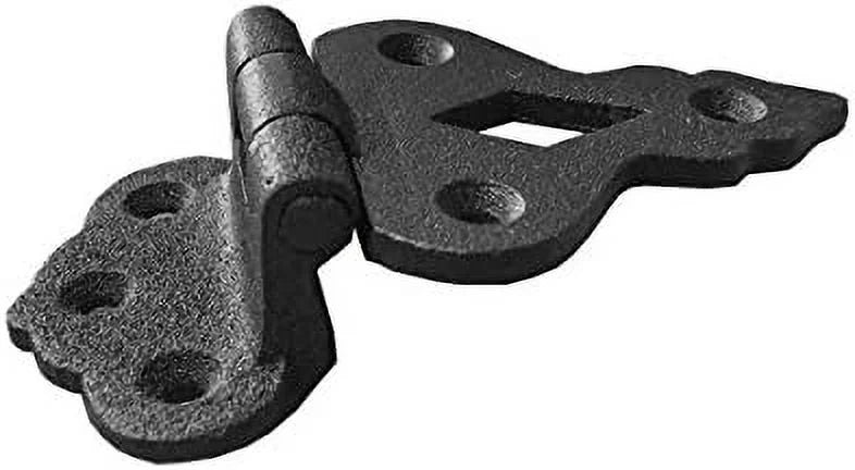 Black Wrought Iron Cabinet Hinge 3/8 In Offset Pack Of 2 U22825