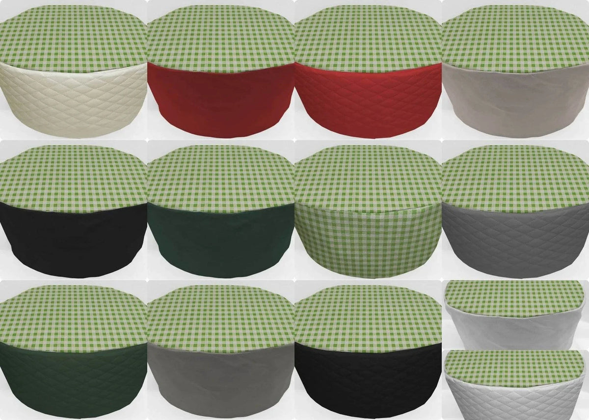 Green & White Checked Slow Cooker Cover P77036