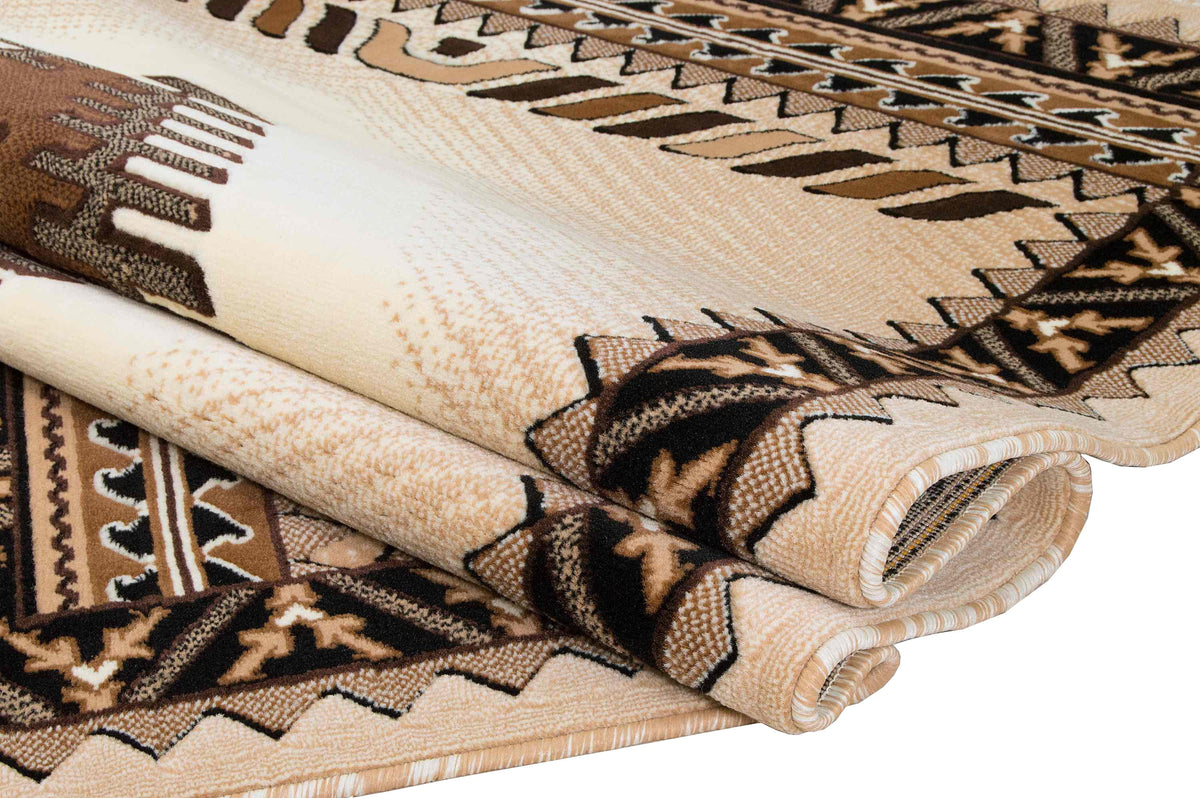 Southwestern 7' 8" x 10' Faded Tribal Area Rug B9096