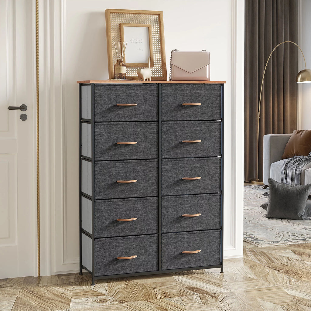 10 Drawer Fabric Storage Dresser U918328