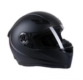 Matt Black Motorcycle Helmet with Clear and Tinted Visors (XXL) L669