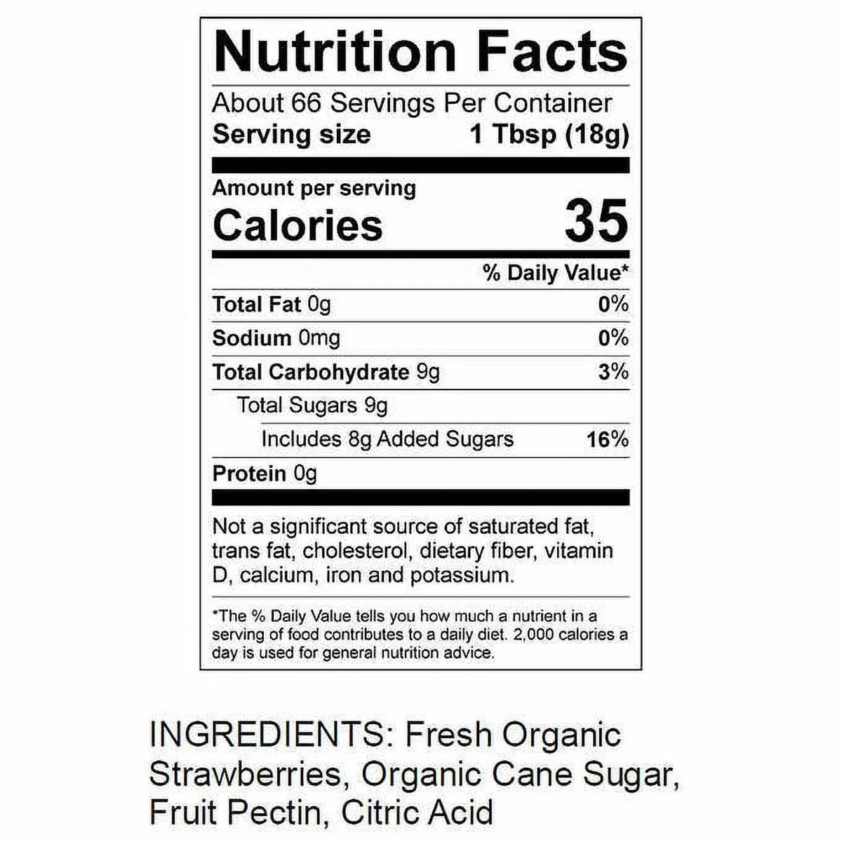 Organic Strawberry Spread 42 Ounce K808198