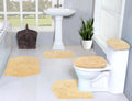 100% Cotton Tufted Bath Rug, 5 Piece Set, Yellow L65530