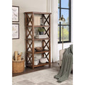 Brown Wood Bookcase U3566