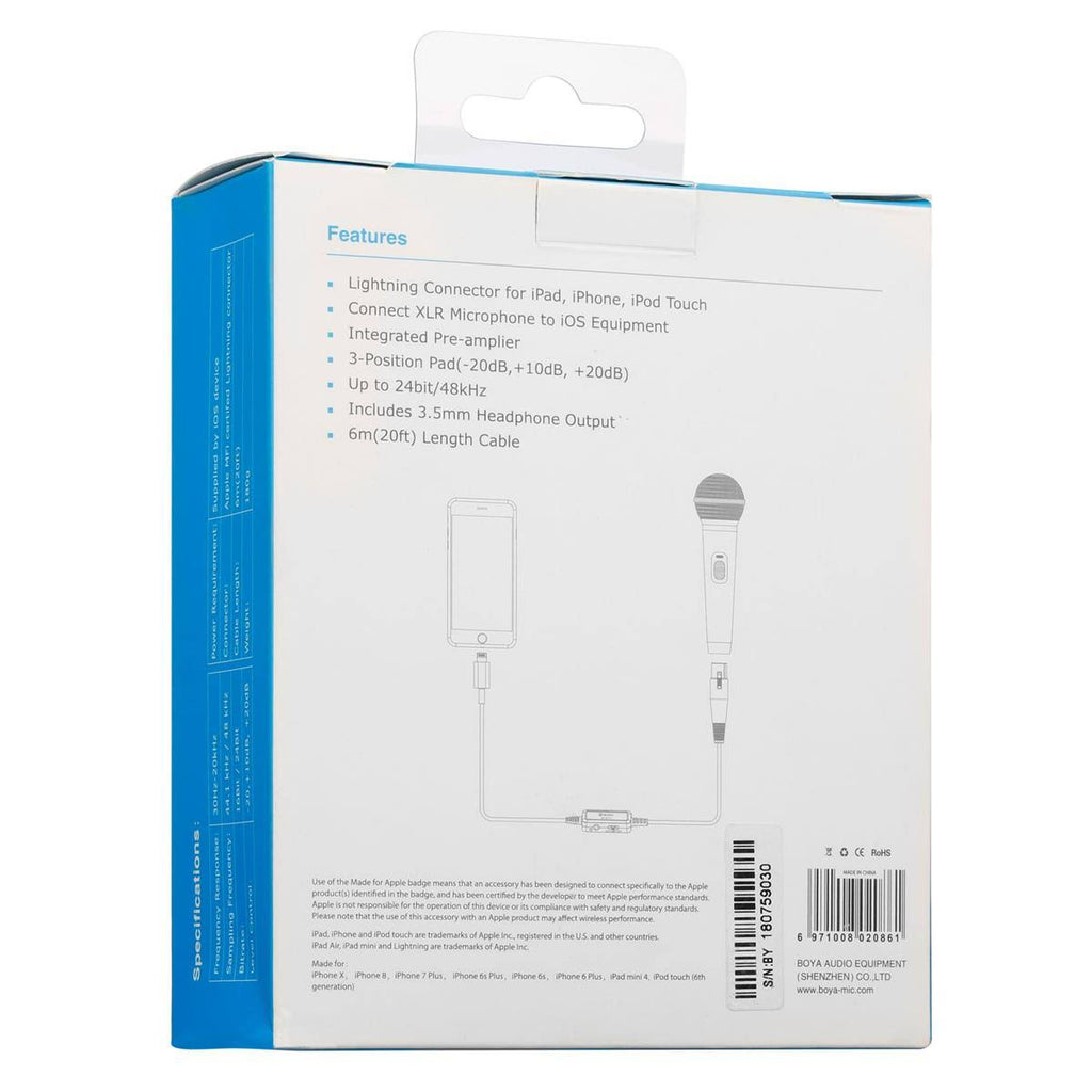 XLR to Lightning Adapter Cable F940