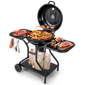22 inch Charcoal BBQ Grill with Thermometer P8043