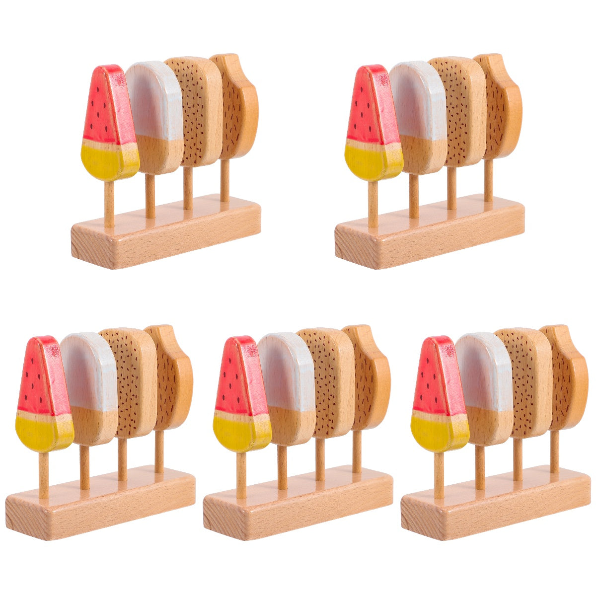 Beech Wooden Ice Cream Toy Playset V35285