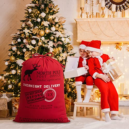 Canvas Santa Sack with Drawstring 2 Pack B6984