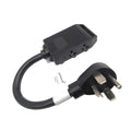 Dryer 30A to 20A Adapter Cord NEMA 14-30P Male 4-prong Plug to 5-20R T-Blade 5-15R Four Outlets Female with Two 20amp Circuit Breaker A8997