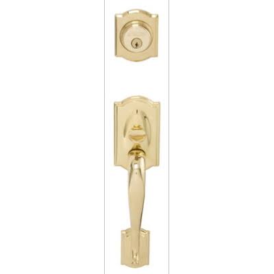 Lifetime Polished Brass Double Cylinder Handleset L82632