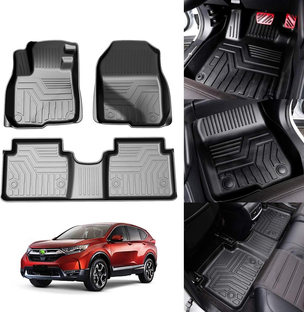 Black 2 Row All Weather Floor Carpet Liner Set H8289
