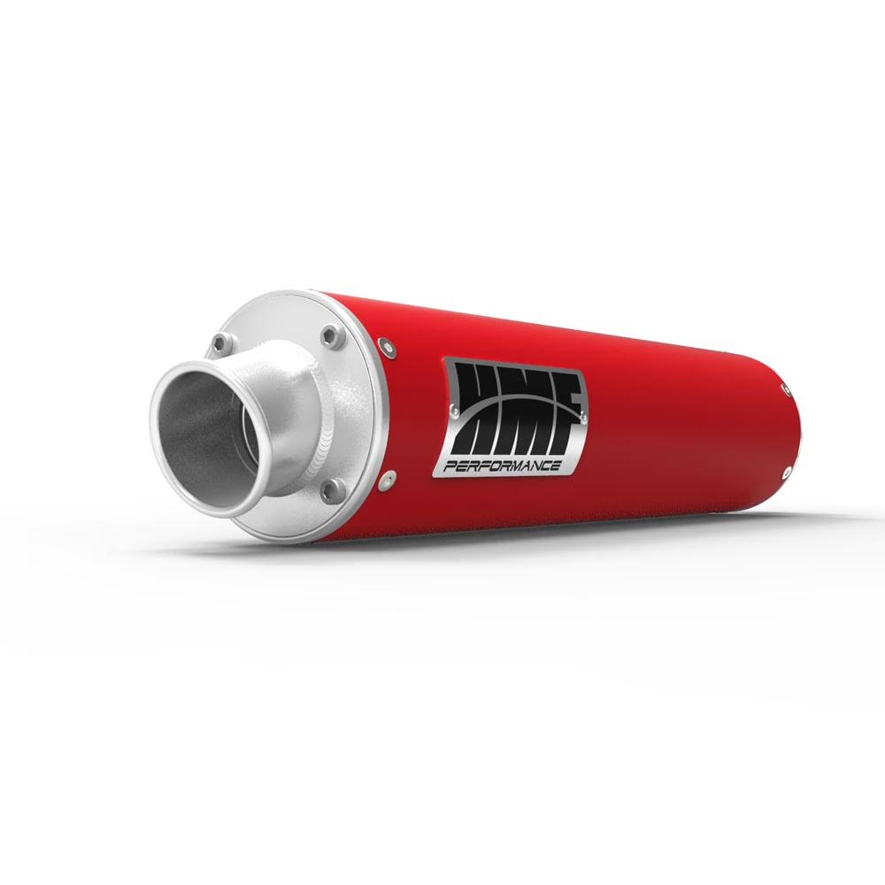 Red Slip on Exhaust with Turn-Down End Cap E64842