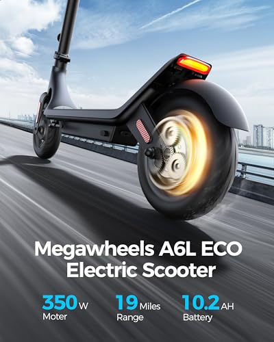 Electric Scooter with 10IN Tires, 10.2AH Battery, 350W Motor, 15.5MPH O293