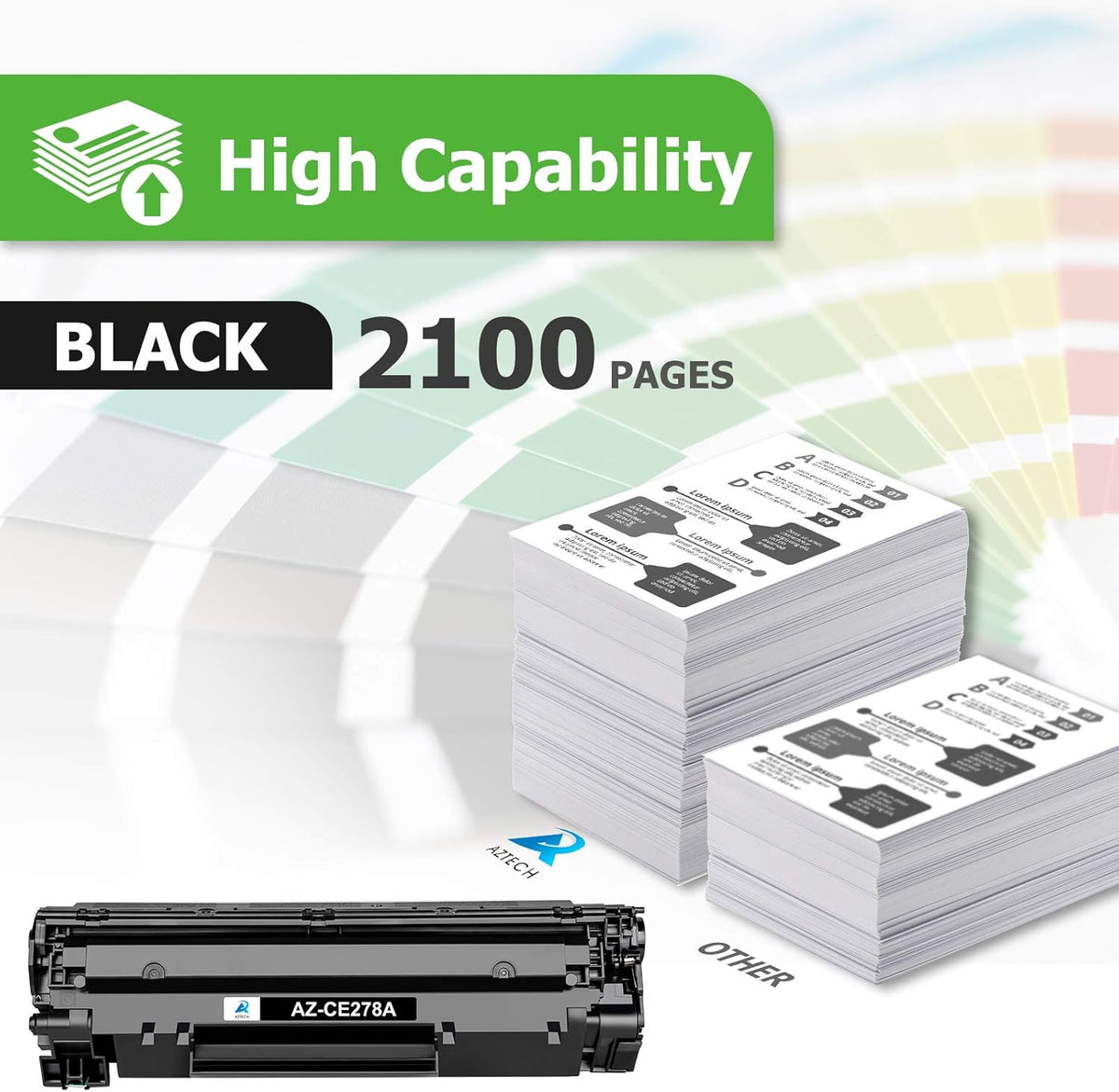 Compatible Toner Cartridge Replacement Black 4-Pack F9956