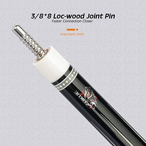 Canadian Maple Billiard Cue Set with Extension and Cue Case K520