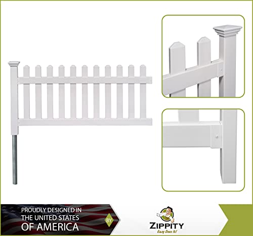 White 36"H x 72"W No Dig Fence J287
