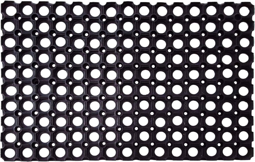 Interlocking Rubber Drainage Floor Mat 24 x 16 inches 12 Mats J33664