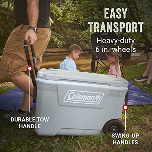 65-Quart Insulated Portable Rolling Cooler X833147