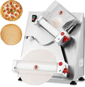 Commercial Pizza Dough Roller Sheeter, Max 12", Automatic 370W Electric, Stainless Steel T8182