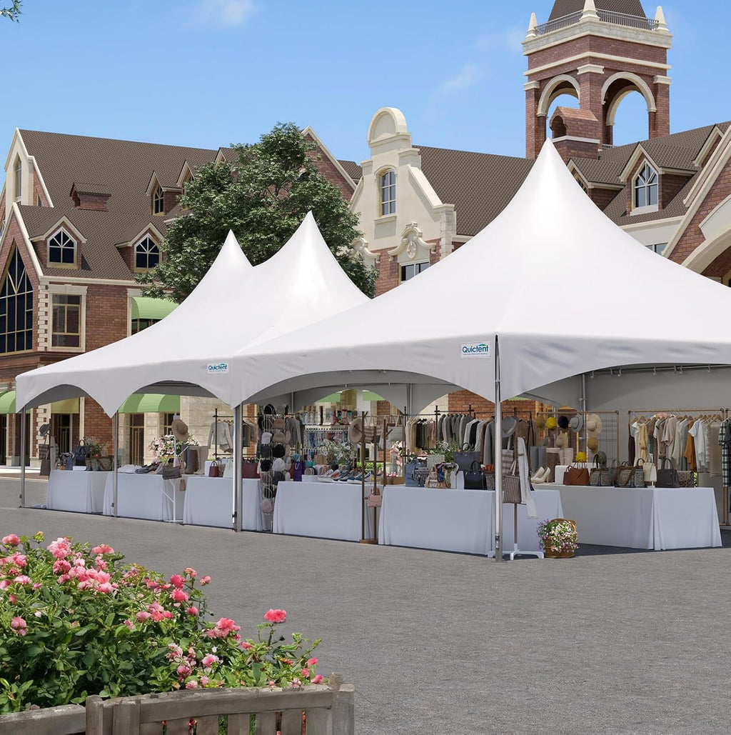 20x30ft White Vinyl Party Tent Canopy Gazebo B33993