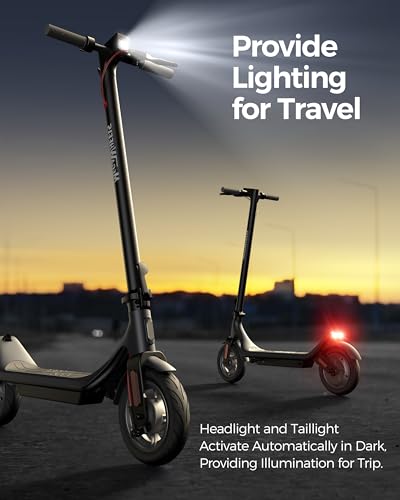 Electric Scooter with 10IN Tires, 10.2AH Battery, 350W Motor, 15.5MPH O293