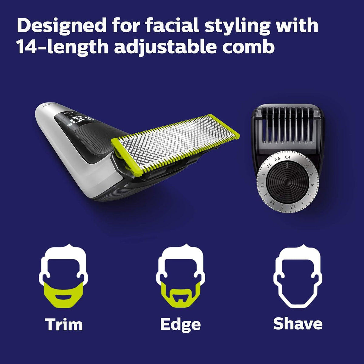 Black/Silver Electric Trimmer and Shaver D491