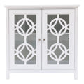 White Wood 2 Door Storage Cabinet E56469
