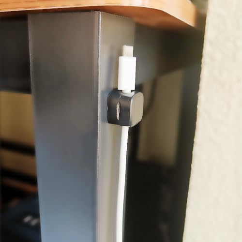 Black 6 Pcs Magnetic Cable Organizer Clips K24161