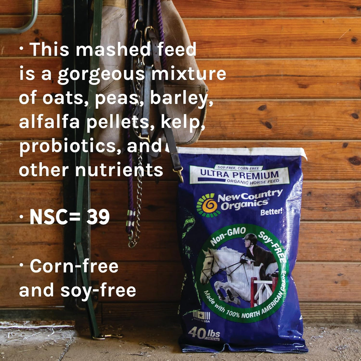 40 lbs Certified Organic Horse Feed P804