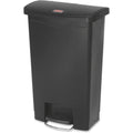 Black 13.2 gal Plastic Step-On Trash Can F45048
