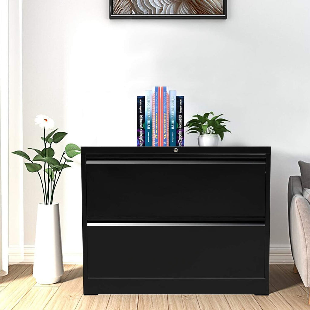 White Metal 3 Drawer File Cabinet with Lock E815