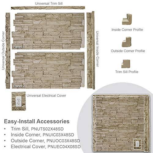 Stacked Stone Faux Stone Siding Panel V45139