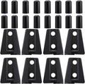 Black Car Door Hinge Cover Trim Protector 8pcs P6800