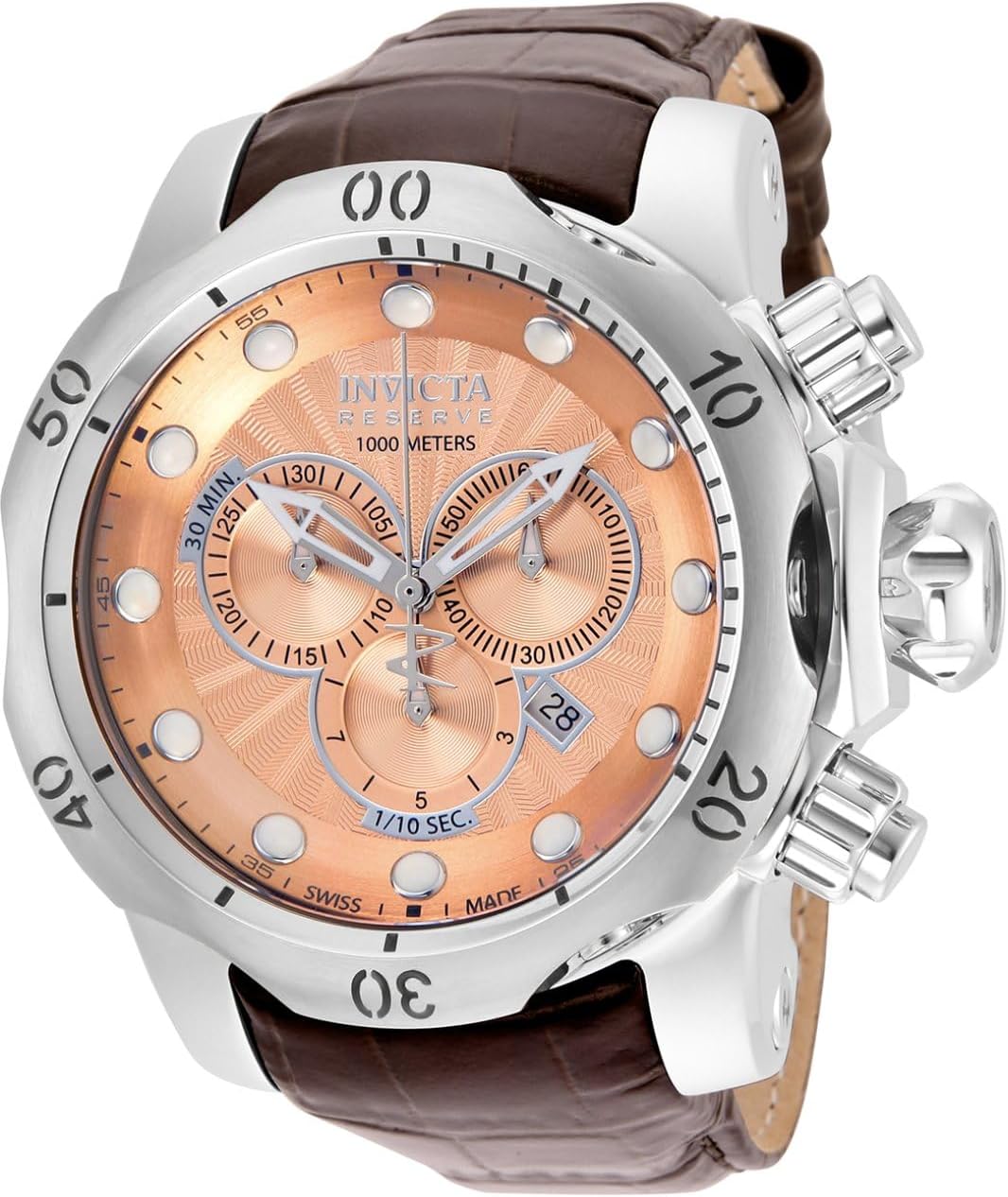 Brown Leather Quartz Watch O992