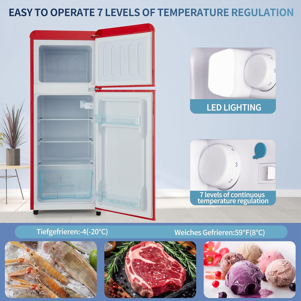 Compact Retro Refrigerator, 4.5 cu. ft. Dual Zone Z2700