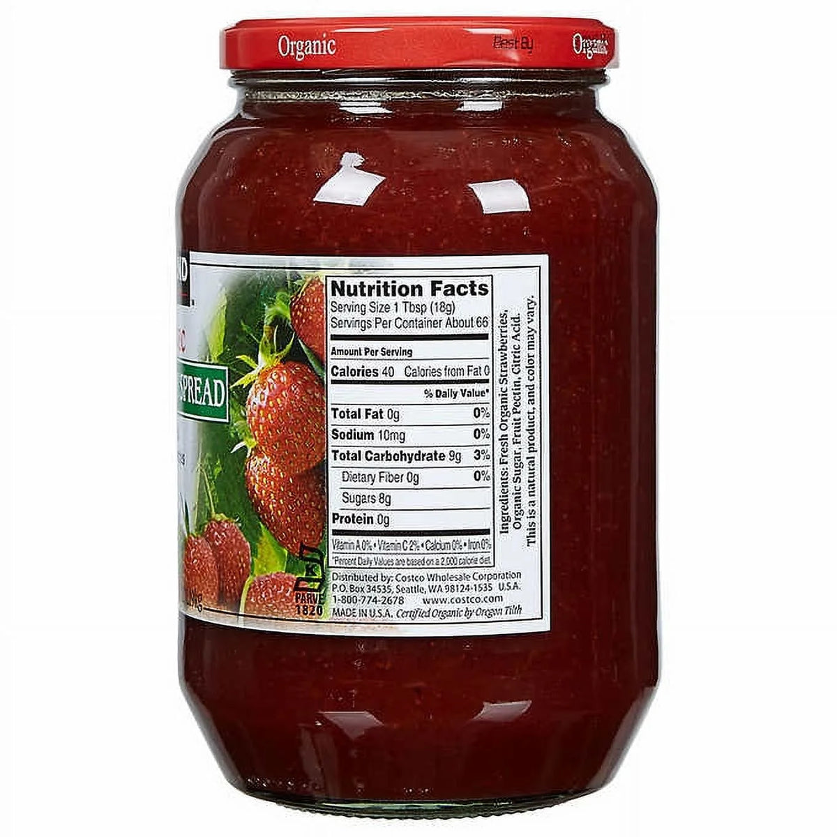 Organic Strawberry Spread 42 Ounce K808198